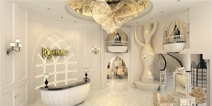 深圳美容院裝飾設(shè)計 混搭風(fēng)格 美容養(yǎng)生會所裝修